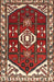 Machine Washable Traditional Tomato Red Rug, wshtr4180