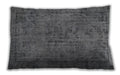 Traditional Classic Rectangular Dark Gray Lumbar Throw Pillow, 13 inch by 19 inch, lbtr4181