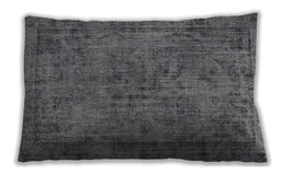 Traditional Classic Rectangular Dark Gray Lumbar Throw Pillow, 13 inch by 19 inch, lbtr4181