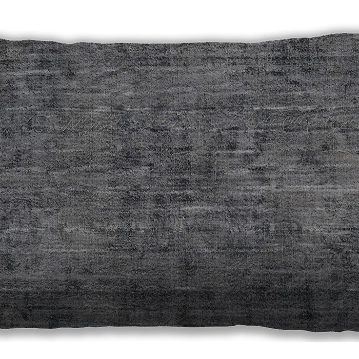 Traditional Classic Rectangular Dark Gray Lumbar Throw Pillow, 13 inch by 19 inch, lbtr4181