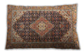 Traditional Classic Rectangular Brown Red Lumbar Throw Pillow, 13 inch by 19 inch, lbtr4182