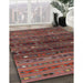 Machine Washable Traditional Tomato Red Rug in a Family Room, wshtr4185