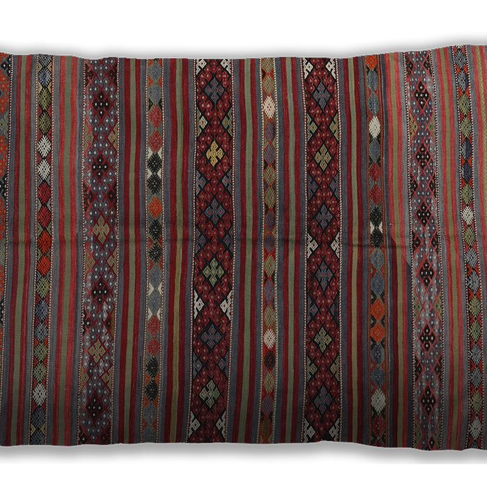 Traditional Classic Rectangular Tomato Red Lumbar Throw Pillow, 13 inch by 19 inch, lbtr4185