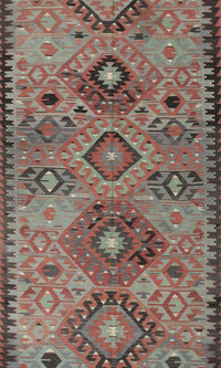 Machine Washable Traditional Chestnut Brown Rug, wshtr4188