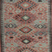 Square Traditional Chestnut Brown Persian Rug, tr4188