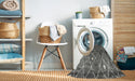 Machine Washable Traditional Gray Rug in a Washing Machine, wshtr4189