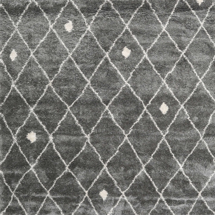 Square Traditional Gray Persian Rug, tr4189