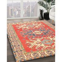 Traditional Red Geometric Rug, tr418