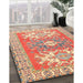 Machine Washable Traditional Red Rug in a Family Room, wshtr418