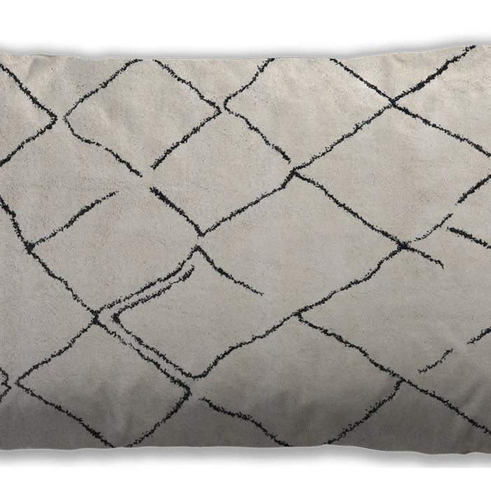 Traditional Classic Rectangular Champagne Beige Lumbar Throw Pillow, 13 inch by 19 inch, lbtr4191