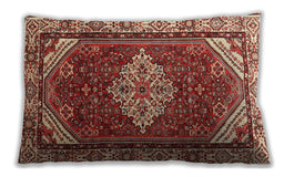 Traditional Classic Rectangular Tangerine Pink Lumbar Throw Pillow, 13 inch by 19 inch, lbtr4193