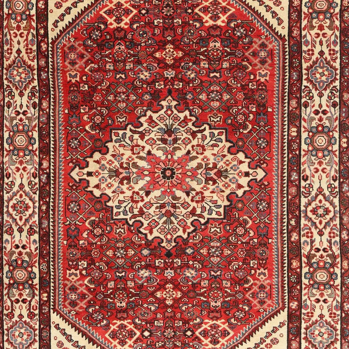 Machine Washable Traditional Tangerine Pink Rug, wshtr4193