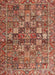 Machine Washable Traditional Tangerine Pink Rug, wshtr4197