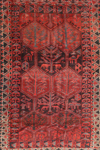 Machine Washable Traditional Red Rug, wshtr4198