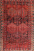 Machine Washable Traditional Red Rug, wshtr4198