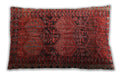 Traditional Classic Rectangular Red Lumbar Throw Pillow, 13 inch by 19 inch, lbtr4198