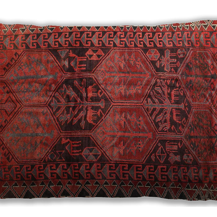 Traditional Classic Rectangular Red Lumbar Throw Pillow, 13 inch by 19 inch, lbtr4198