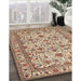 Machine Washable Traditional Sienna Brown Rug in a Family Room, wshtr419