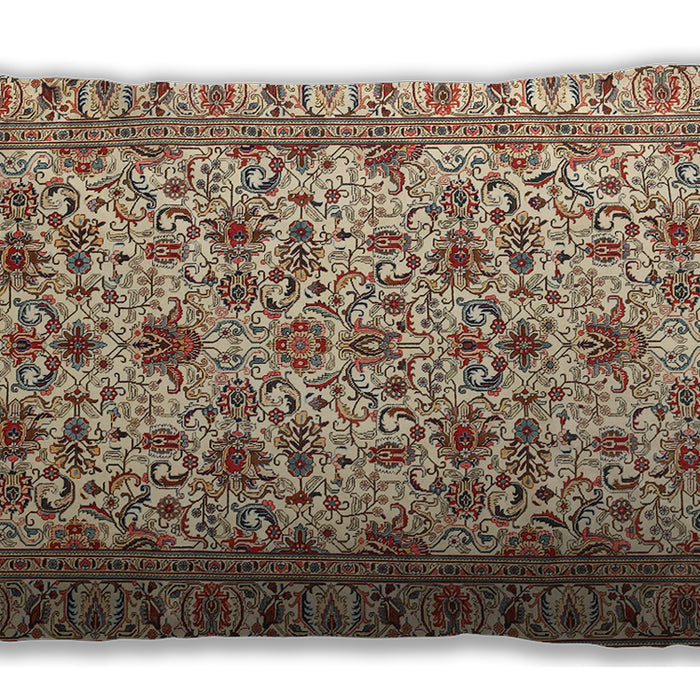 Traditional Classic Rectangular Sienna Brown Lumbar Throw Pillow, 13 inch by 19 inch, lbtr419