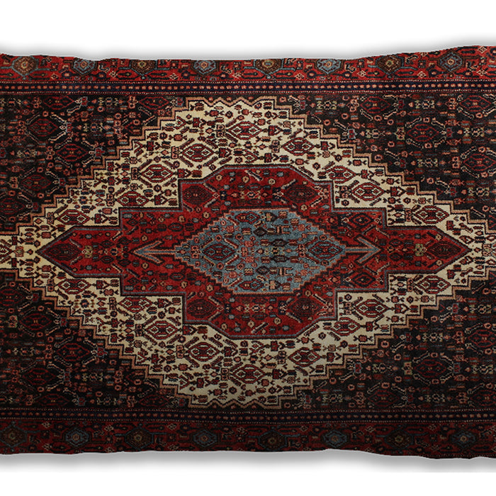 Traditional Classic Rectangular Sienna Brown Lumbar Throw Pillow, 13 inch by 19 inch, lbtr41