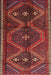 Machine Washable Traditional Sienna Brown Rug, wshtr4201