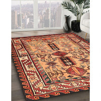 Traditional Sand Brown Persian Rug, tr4202