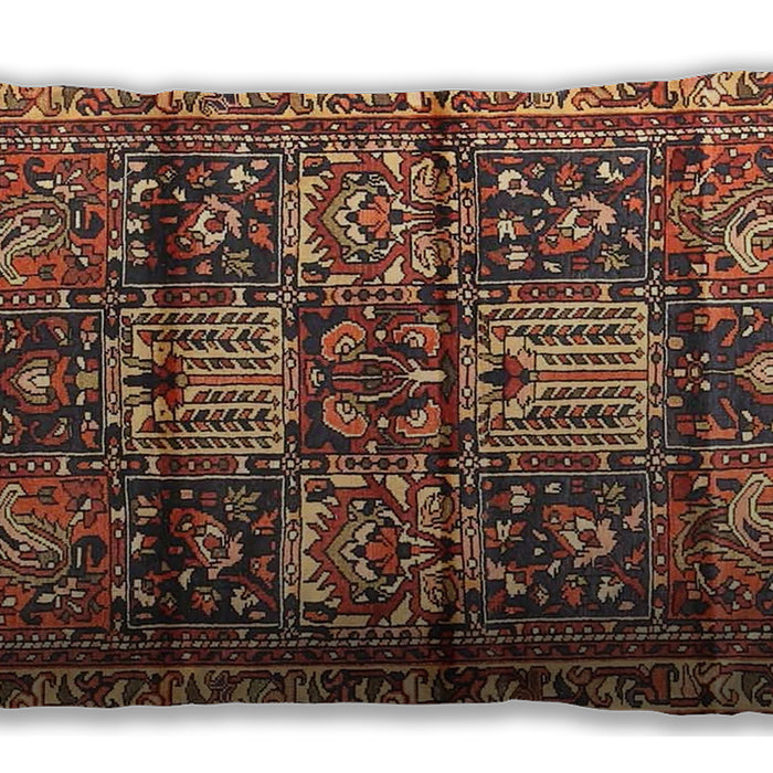 Traditional Classic Rectangular Saffron Red Lumbar Throw Pillow, 13 inch by 19 inch, lbtr4203