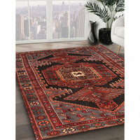 Traditional Saffron Red Persian Rug, tr4204