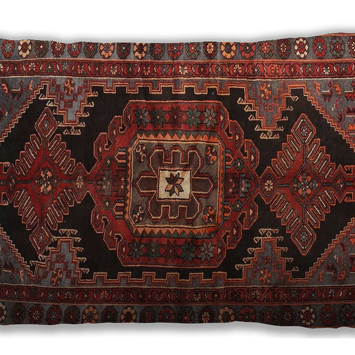 Traditional Classic Rectangular Saffron Red Lumbar Throw Pillow, 13 inch by 19 inch, lbtr4204