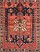 Machine Washable Traditional Rust Pink Rug, wshtr4206