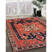 Machine Washable Traditional Rust Pink Rug in a Family Room, wshtr4206