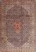 Traditional Light Copper Gold Medallion Rug, tr4207