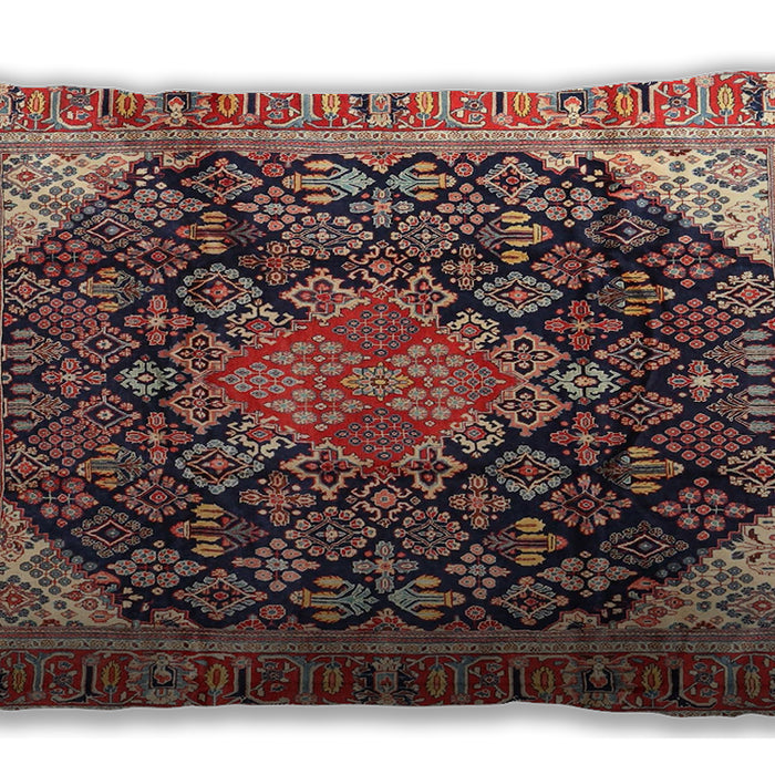 Traditional Classic Rectangular Saffron Red Lumbar Throw Pillow, 13 inch by 19 inch, lbtr4208