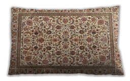 Traditional Classic Rectangular Sienna Brown Lumbar Throw Pillow, 13 inch by 19 inch, lbtr4209