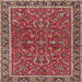 Square Traditional Light Copper Gold Persian Rug, tr4211