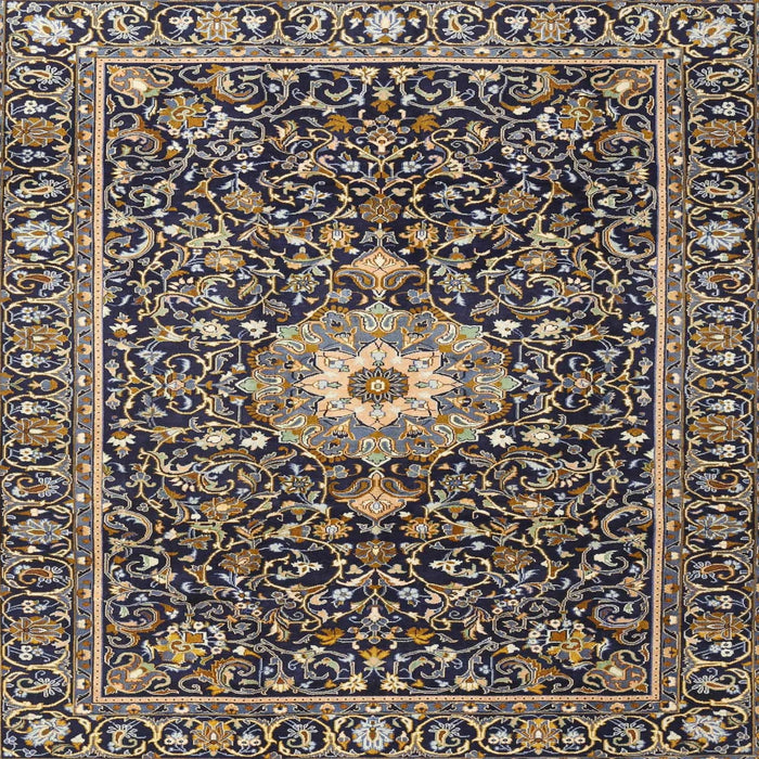 Square Traditional Burgundy Brown Persian Rug, tr4213