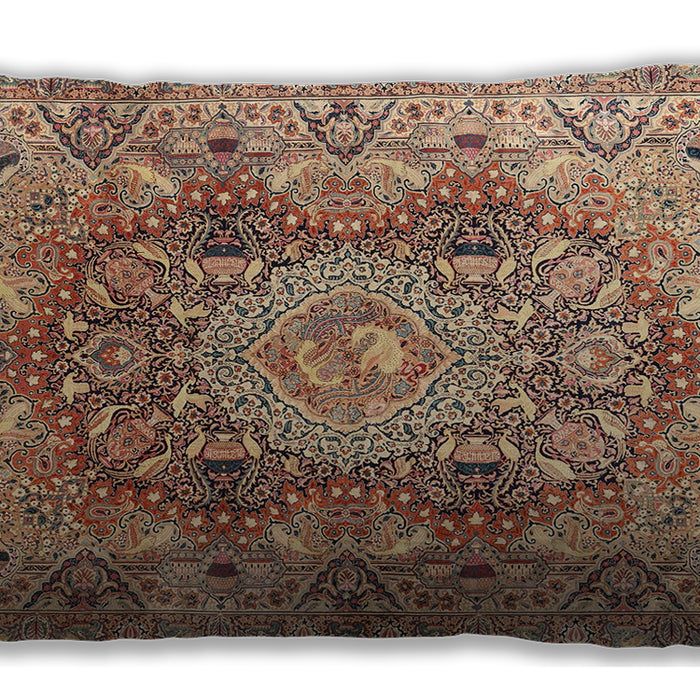 Traditional Classic Rectangular Chestnut Brown Lumbar Throw Pillow, 13 inch by 19 inch, lbtr4215