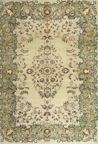 Machine Washable Traditional Brown Rug, wshtr4216