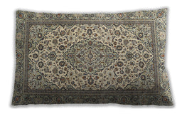 Traditional Classic Rectangular Brown Lumbar Throw Pillow, 13 inch by 19 inch, lbtr4217