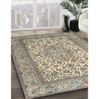 Traditional Brown Medallion Rug, tr4218