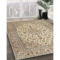 Traditional Brown Medallion Rug, tr4219