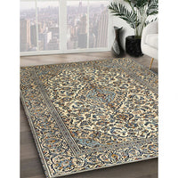 Traditional Brown Medallion Rug, tr4220