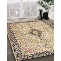 Traditional Brown Medallion Rug, tr4221