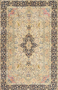 Machine Washable Traditional Brown Rug, wshtr4221