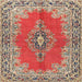 Square Traditional Red Persian Rug, tr4223