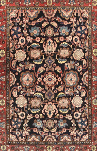 Machine Washable Traditional Light Copper Gold Rug, wshtr4224