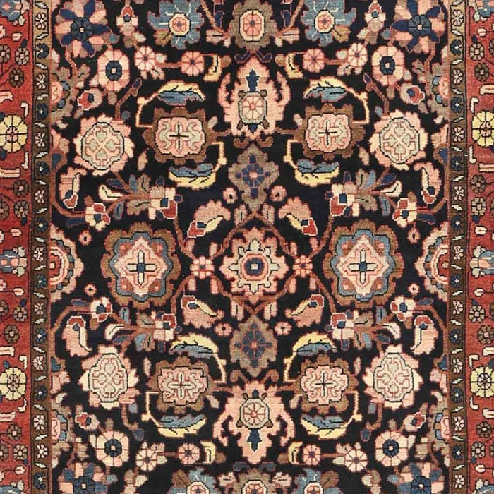 Machine Washable Traditional Light Copper Gold Rug, wshtr4224