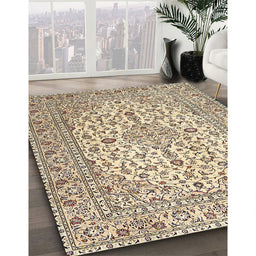 Traditional Brown Persian Rug in Family Room, tr4227