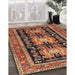 Machine Washable Traditional Saffron Red Rug in a Family Room, wshtr4228