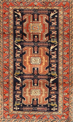 Machine Washable Traditional Saffron Red Rug, wshtr4228